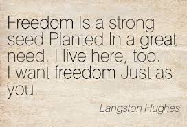 Langston Hughes, Democracy 